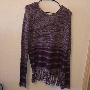 Crimson hooded sweater